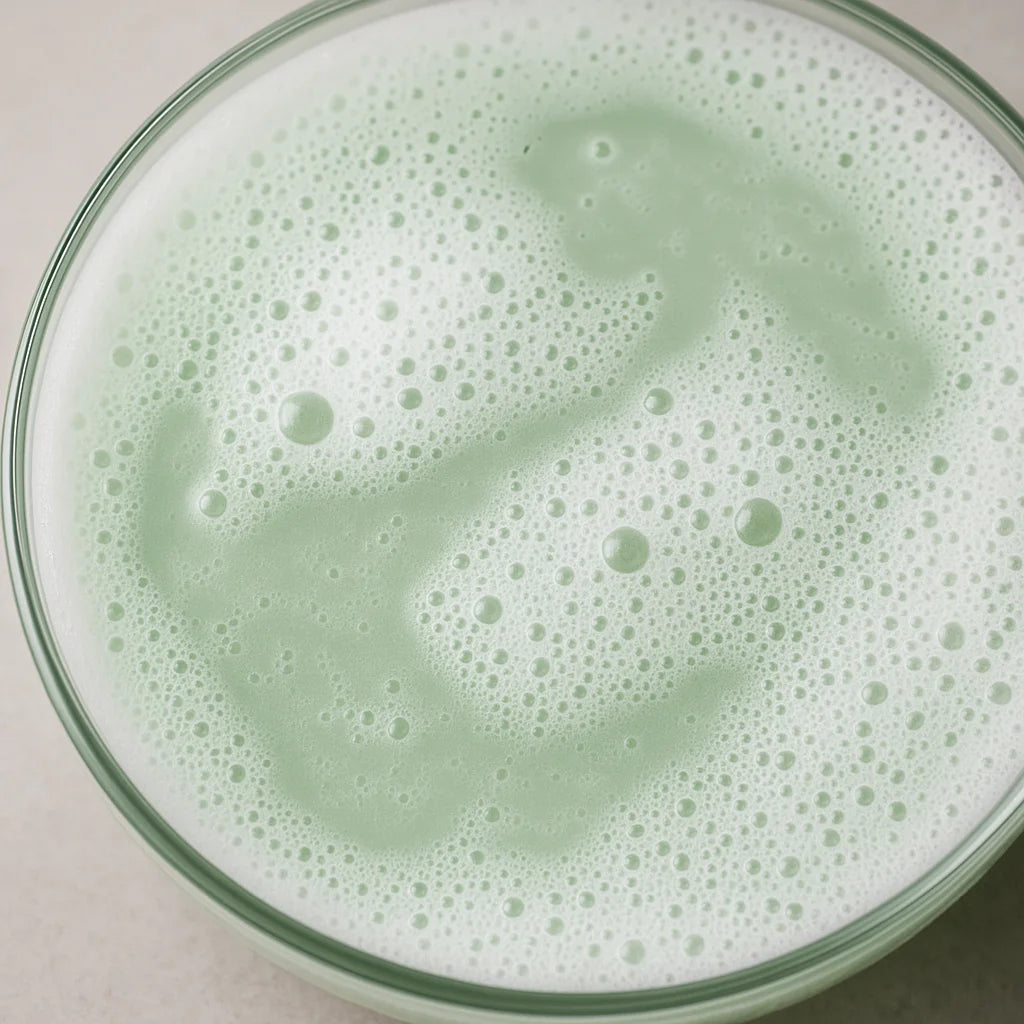 Gloss shampoo texture lather