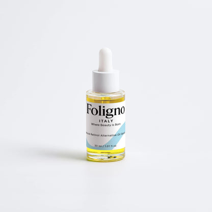 Foligno Italy dropper bottle on a white background