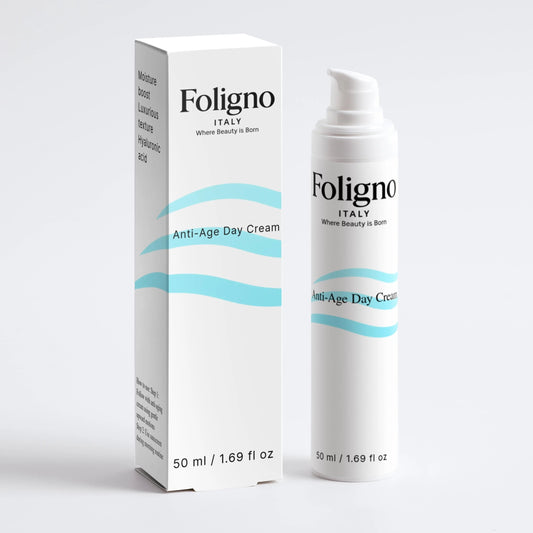 Foligno Anti-Age Day Cream packaging on a white background
