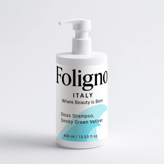 Foligno Gloss Shampoo bottle front view